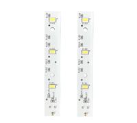 Générique Lot de 2 panneaux lumineux LED étanches WR55X26671 for réfrigérateur, pièce de rechange for ampoule de machine, accessoires de réfrigérateur
