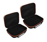 Générique Lot de 2 Paquet à Outils pour Perceuse Électrique Étanches en Tissu Oxford Organisateurs Portables Carrés Orange avec Protection Antichoc et Poignée Ergonomique Paquet de