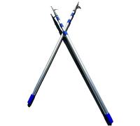 Générique Lot de 2 perches télescopiques for Bateau, Crochet de Sauvetage Robuste à 3 Sections for amarrage, Sauvetage en mer, Accessoires de Piscine et de Bateau, Aluminium(19.7ft/600cm)