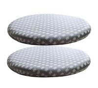Générique Lot de 2 Petits Coussins Ronds en Cuir 12/14/16/18/20 Pouces, Coussin D'assise en Mousse à Mémoire de Forme de 4 cm D'épaisseur pour Tabourets de Bar, Bistrot et Terrasse 12,30cm/12inch