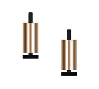 Générique Lot De 2 Pieds De Meuble Réglables en Alliage D'aluminium, pour Canapé, Commode, Table De Chevet, Pieds De Penderie Ronds Métal, Boulon M8(Gold,8cm)