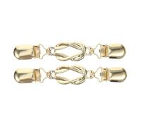 Générique Lot de 2 Pinces à Châle Vintage en Alliage, Clips de Fermeture pour Pull et Cardigan, Couleur Or Ancien, Accessoires Mode Polyvalents pour Vêtements et Robes Femme