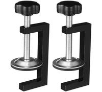 Générique Lot de 2 Pinces à Meubles en Alliage D'aluminium Noir, Serrage Rigide de 10-57 Mm, pour Projets de Menuiserie et Assemblage