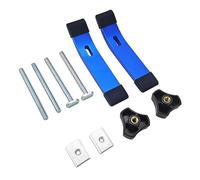 Générique Lot de 2 Pinces de Maintien En T avec Joint En T et Alliage D'aluminium pour Presse, bleu