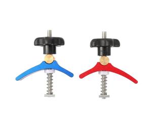 Générique Lot de 2 Pinces de Serrage à Rainure en T en Alliage D'aluminium pour Menuiserie, Fixation et Positionnement Précis, Outil pour Travail du Bois