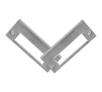 Générique Lot de 2 Plaques de Renfort Serrure en Acier Inoxydable Argenté Surface Lisse et Vis pour Usage Résidentiel et Cadres Commerciaux