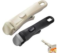 Générique Lot de 2 Poignées Amovibles Universelles pour Casseroles et Poêles - Résistantes à la Chaleur (250°C), Antidérapantes, Ergonomiques, Supportent 10 kg - Compatible avec Mastrad