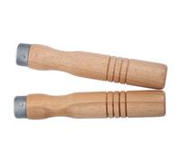 Générique Lot de 2 Poignées de Remplacement en Bois Rouge de Hêtre N°4, Résistantes la Chaleur, Universelles pour Casseroles 20-25 Cm, Accessoires Solide pour Ustensiles Cuisine