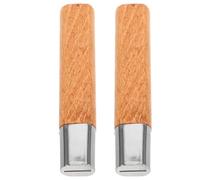 Générique Lot de 2 Poignées Ergonomiques en Bois Massif 12,7 Cm pour Couteaux Cuisine et Coupe-légumes, Manches en Bois Compatibles, Accessoires de Remplacement pour Usage Domestique
