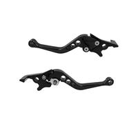 Générique Lot de 2 poignées frein universelles en alliage CNC pour moto, taille réglable(Noir)