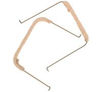 Générique Lot de 2 Poignées Rétro en Cuivre Vieilli pour Théière Poignée Ergonomique en Corde de Jute Résistante à L’Usure Taille Grosse et Petite Accessoires de Remplacement pour
