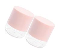Générique Lot de 2 Poudriers Vides Compacts Poudre Puff en Ps, Contenant Poudre de Voyage Rose, Application Uniforme pour Différentes Occasions de Maquillage