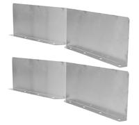 Générique Lot de 2 Protège-Gouttières en Métal Déviateurs d'Angle de Toiture Anti-Éclaboussures pour Gouttières de Maison Accessoires de Toiture pour Protection Débordement et Dégâts des