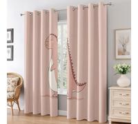 Générique Lot de 2 Rideaux Dinosaure Mignon 140x200 cm (LxH)