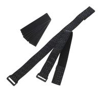 Générique Lot de 2 Sangles de Bottes en Nylon Réglables Noires avec Fixation Sécurisée, Kit de Réparation pour Cuissardes Antidérapantes pour Maintien Confortable