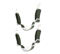 Générique Lot de 2 Sangles Réglables en Élastique Vert Boucle Plastique pour Casque de Sécurité, Utilisation Pratique sur Chantier de Construction