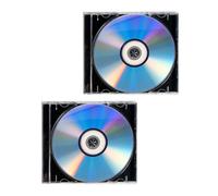 Générique Lot de 2 Sets de Sets de Disques Vierges Enregistrables DVD-r Haute Capacité avec Boîtier Jewel en Plastique, Compatibilité pour Musique et VCR à Usage Familial