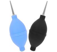 Générique Lot de 2 Souffleurs D’Air pour Nettoyage D’Objectifs D’Appareil Photo Grosse Taille Souffleur de Nettoyage sans Électricité Longue Buse Noir et Bleu pour Lentilles et