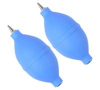 Générique Lot de 2 Souffleurs d'air Portables en Silicone Bleu Nettoyeur de Poussière pour Appareils Photo et Ordinateurs Pompe à Air Souple pour Dépoussiérage Délicat