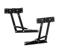 Générique Lot de 2 Supports à Gaz Pliables pour Table Basse Charnières Métalliques Réglables 235Mm Ressorts Hydrauliques 130N Quincaillerie pour Plateau Relevable Mécanisme de Levage