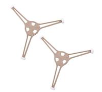 Générique Lot de 2 Supports Triangulaires pour Plateau Tournant de Micro-Ondes Plastique Solide Anneau Rotatif à 3 Roues pour Rotation Uniforme Accessoire Compatible pour Assiette en