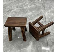 Générique Lot De 2 Tabouret Bois, Tabouret Bas D'appoint 24 * 15 * 23 Cm - Banc Bout De Lit De Chambre - Marchepied Salle À Manger en Bois Massif - Marche Pied De Entrée Cuisine Salon(Walnut)