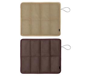 Générique Lot de 2 Tapis de Camping Pliables, Coussins d’Assise légers pour la pêche, Toile Oxford déperlante, Tapis Portables pour randonnée, Bivouac et Backpacking, Kaki et Marron