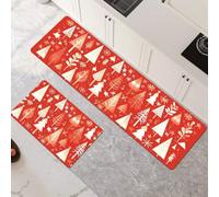 Générique Lot de 2 Tapis de Cuisine Antidérapants Super Absorbants - Séchage Rapide, Lavables en Machine pour Évier, Salle de Bain, Couloir et Entrée Pine 45x70cm+45x140cm 6-289