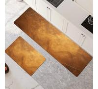 Générique Lot de 2 Tapis de Cuisine Antidérapants Super Absorbants - Séchage Rapide, Lavables en Machine pour Évier, Salle de Bain, Couloir et Entrée Brown 90x140cm+90x270cm 6-724