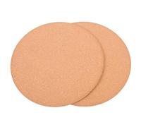 Générique Lot de 2 Tapis de Jardinière en Liège 25 CM Coussins Ronds pour Pots de Fleurs Intérieurs Réutilisables Protection Meuble et Absorption Liquide