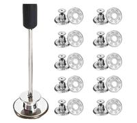 Générique Lot de 20/10 boutons de jeans détachables à taille réglable, style rétro, en métal, sans couture, boucles de pantalon, vis, clous, kit de réparation, outil de volant(Style E,10Pcs)