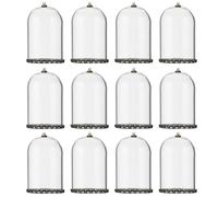 Générique Lot de 20 Accessoires pour Création DIY, Bouteilles Décoratives en Verre Transparent 25x38 Mm Fond Antidérapant, Fourniture Artisanale pour Décoration de Bureau et Ornements Faits