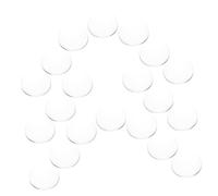 Générique Lot De 20 Cartes D'affichage De Vernis À Ongles En Verre Transparent, Cabochons Ronds De 1,5 Cm, Carreaux D'affichage D'échantillons De Couleur, Mini Carte, Petit Bloc, Outil De