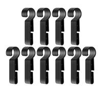 Générique Lot de 20 Clips de Phare en Plastique Noir pour Casque de Chantier, Fixation Rapide et Antidérapante, Accessoire Pratique pour Lampe Frontale de Sécurité