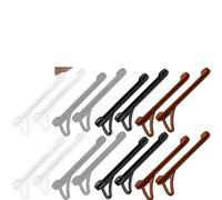 Générique Lot de 20 crochets d'oreille antidérapants en silicone for lunettes-Accessoires de fixation for lunettes(White-10pcs)