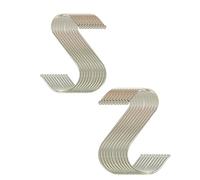 Générique Lot de 20 crochets en S en acier inoxydable, 11,9 cm/8,9 cm/5,8 cm, for chambre, salle de bain, cuisine, rangement, vêtements, serviettes, ustensiles de cuisine, divers articles(2.2 inches)