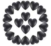 Générique Lot de 20 Embouts Antidérapants en Silicone Noir Forme Cœur, Coussinets Auriculaires Souples et Confortables pour Lunettes, Adaptés Garçon et Filles et Adultes, Maintien pour