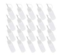 Générique Lot de 20 Flacons à Embouts D'aiguilles pour Colle 10ml Blanc en Pp et Acier Inoxydable, Légers et Préassemblés, pour Bricolage et Collage Précis