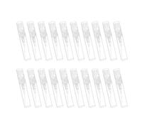 Générique Lot de 20 Flacons Vaporisateurs Rechargeables 2 Ml pour Parfum et Huiles Essentielles Mini Bouteilles de Voyage Blanches Pulvérisateurs Compacts pour Cosmétique et Soin Portable