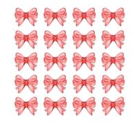 Générique Lot de 20 Perles en Acrylique avec nœud Papillon, Collier, Texture Acrylique, Ensemble Ample, Composants de Bijoux Faits à la Main, matériaux artisanaux