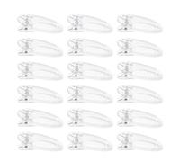 Générique Lot de 20 Pinces à Cheveux Transparentes 4 Cm pour Garçon et Filles, Clips à Pression Antidérapants, Petites Pinces Style Alligator Adaptées à L'école Activités Couleur Aléatoire