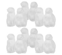 Générique Lot de 20 Sculptures en Modelage Blanc en Boules de Mousse de Polystyrène pour Loisirs Créatifs, Figurine de Pingouin pour Activités en Maternelle et Décoration
