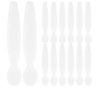 Générique Lot de 20 Spatules de Beauté Blanches en Pp pour Application Crème Visage et Contour des Yeux, Mini Spatules Cosmétiques Légères Réutilisables pour Soins Visage