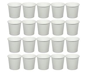 Générique Lot de 200 Gobelets en Papier 50 Ml pour Café et Boissons Chaudes, Blancs, Jetables et Pratiques, pour Bureaux et Réunions