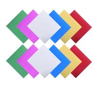 Générique Lot de 224 Feuilles de Papier Cartonné Métallisé Effet Miroir, Couleurs Assorties, Format A4, Papier Aluminium Origami Résistant, pour Scrapbooking, Fabrication de Cartes