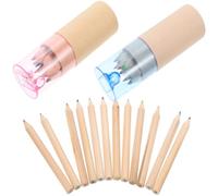 Générique Lot de 24 Crayons Aquarelle Multifonctions Crayons à Dessin pour Garçon et Filles 12 Couleurs Originales Bois Naturel Kit Peinture Portable pour Coloriage Scolaire et