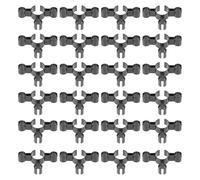 Générique Lot de 24 Pinces de Sécurité pour Bougie en Plastique Noir, Porte-Bouteilles Triple Robuste, Clips Sûrs pour Bouteilles de Vin, pour Fêtes