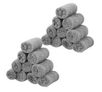 Générique Lot de 24 Tampons de Laine D'acier en Métal, Texture Douce, Ample Approvisionnement, pour Nettoyage la Cuisine et Blocage Trous D'évacuation