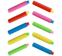Générique Lot de 25 Pinces à Craie en Plastique Pp Coloré, Porte-craies Réglables pour Enseignants, Support Portable pour Craies Solubles L’eau, Accessoires Scolaires pour Style Aléatoire