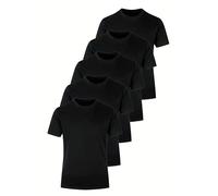 Générique Lot de 3 à 5 t-Shirts Homme - Col Rond Unis pour l'été